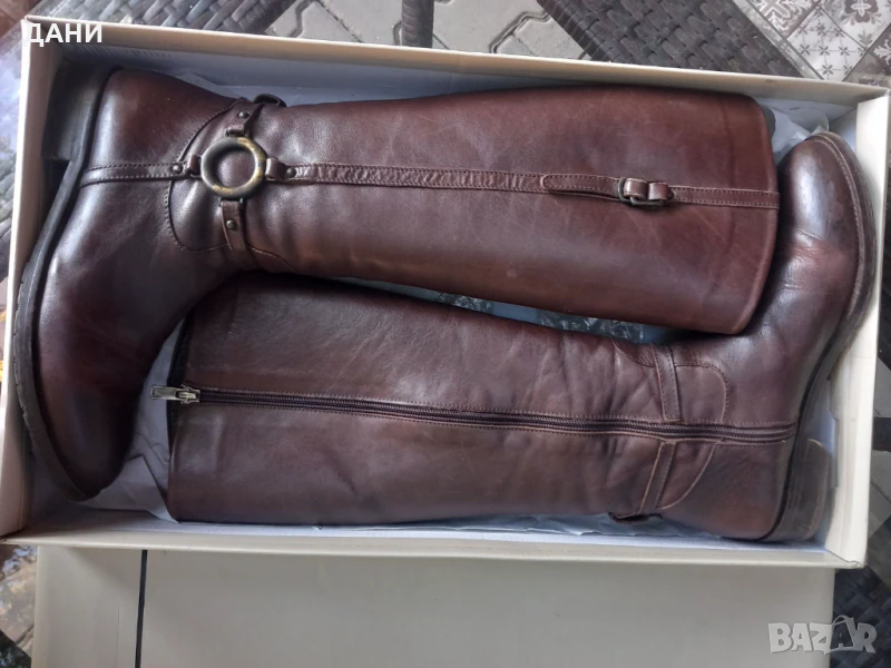 Дамски ботуши, Кожа, номер 38.Перфектни, снимка 1