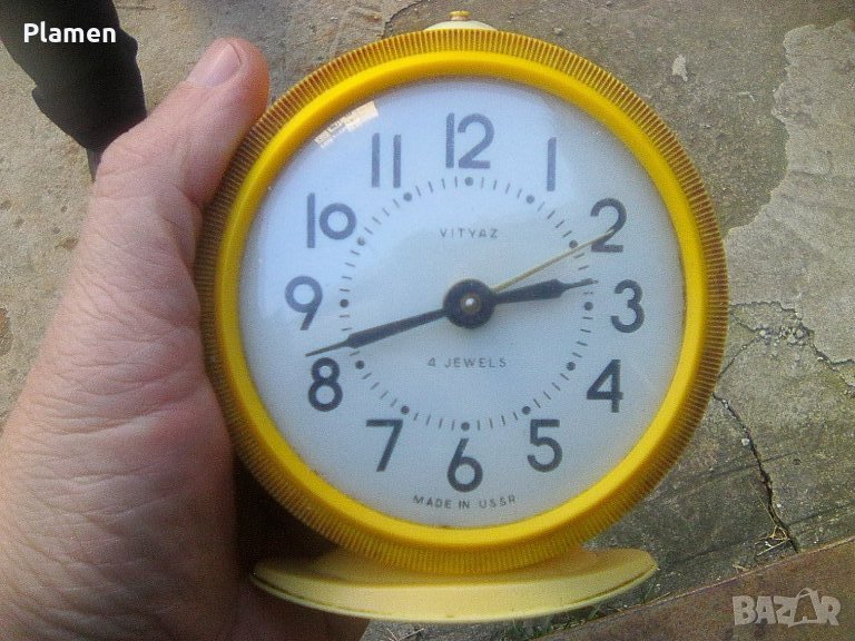Стар съветски часовник будилник Витяз, снимка 1