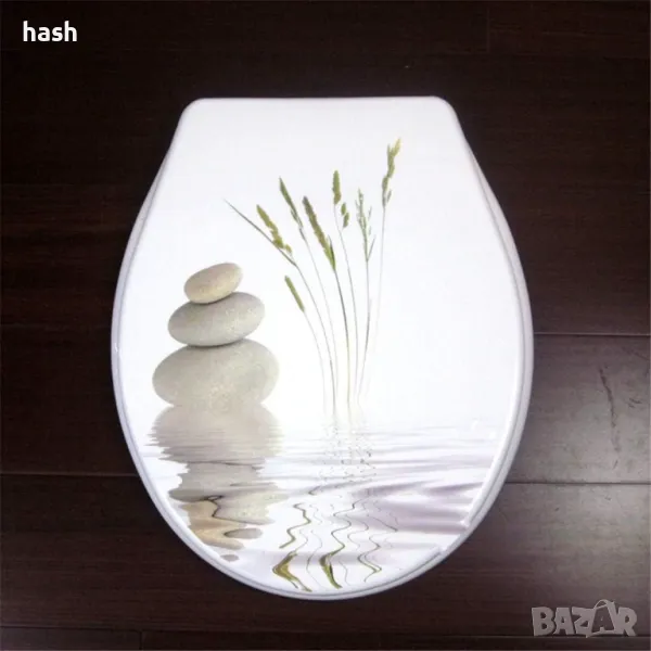 Тоалетна седалка, фънки модел, универсален дизайн, капак Модна тоалетна седалка с течаща вода, Модна, снимка 1