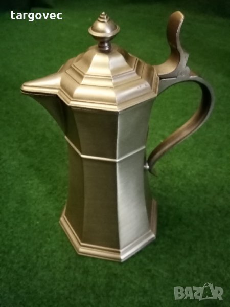 Изключително красива немска калаена кана, снимка 1