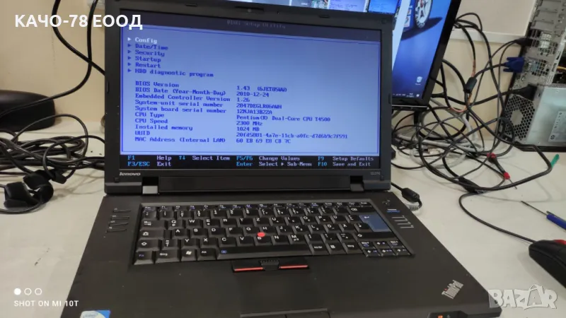 Лаптоп Lenovo ThinkPad SL510, снимка 1