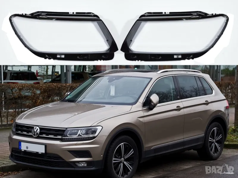 Стъкла (капаци) за фарове за VW Tiguan AD/BW, снимка 1