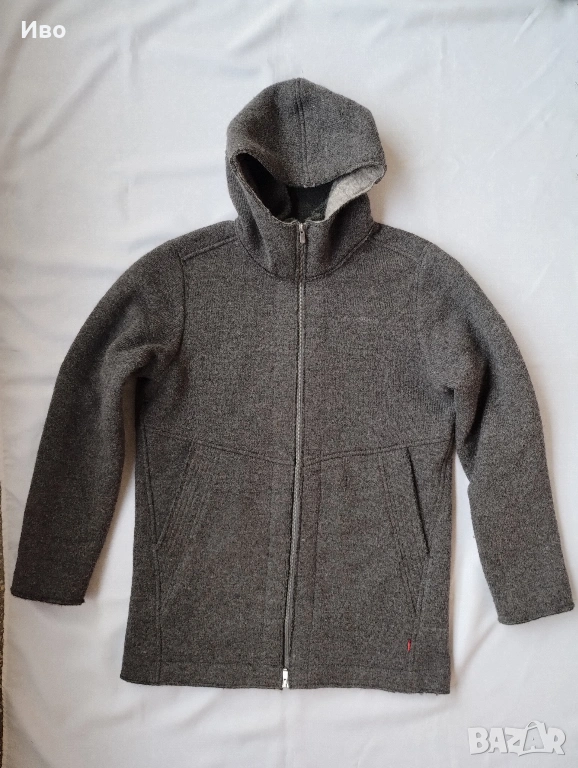 Vaude lavin мъжко вълнено палто, суичър с качулка L , снимка 1