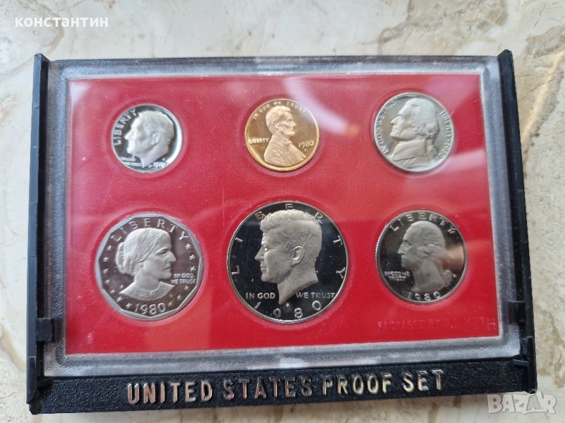 сет монети САЩ 1980г, снимка 1