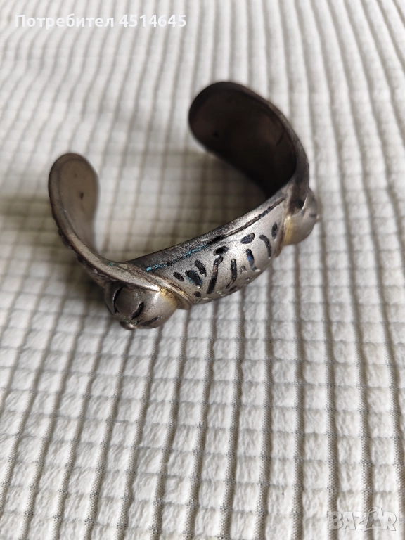 Антична метална детска гривна , снимка 1