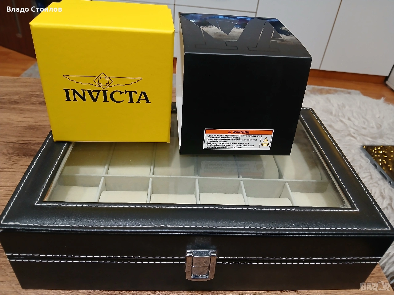 Кутия за 12 часовника + INVICTA, снимка 1