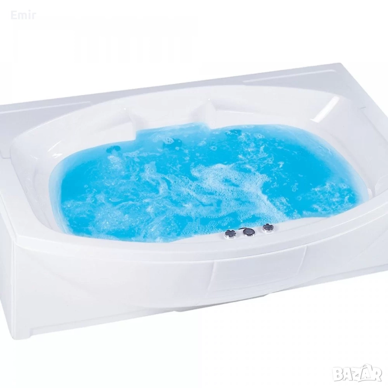 ПРАВОЪГЪЛНА ВАНА+КРАКА+ПРЕДЕН И СТРАНИЧЕН ПАНЕЛ L30281-180X120 CM., снимка 1