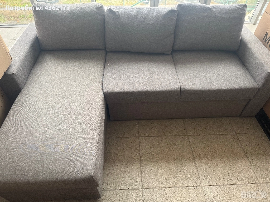 Ъглов диван а функция сън 150/160см, снимка 1
