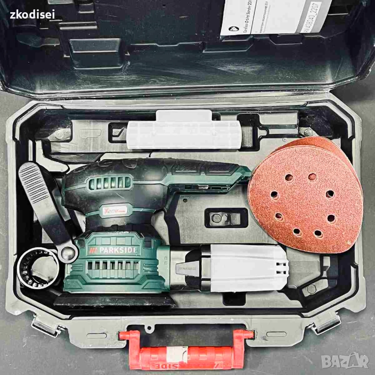 Акумилаторен виброшлайф PARKSIDE PAEXS 20 Li B2, снимка 1