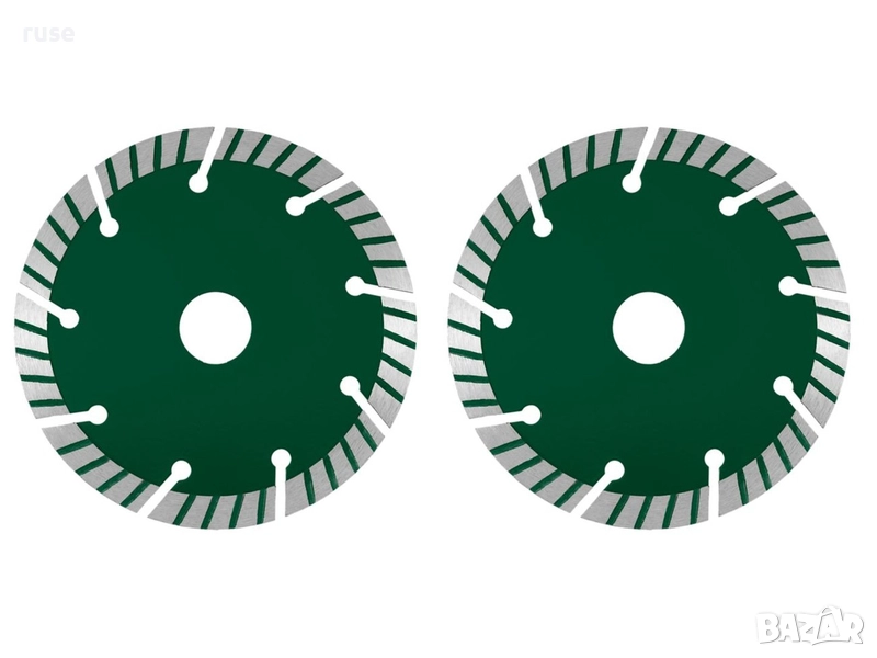 НОВИ! Диамантени дискове 2 броя 125мм Parkside PMNF 1500 за бетон и зидария, снимка 1