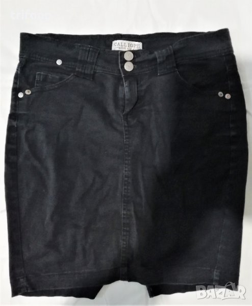 дънкова черна пола, снимка 1