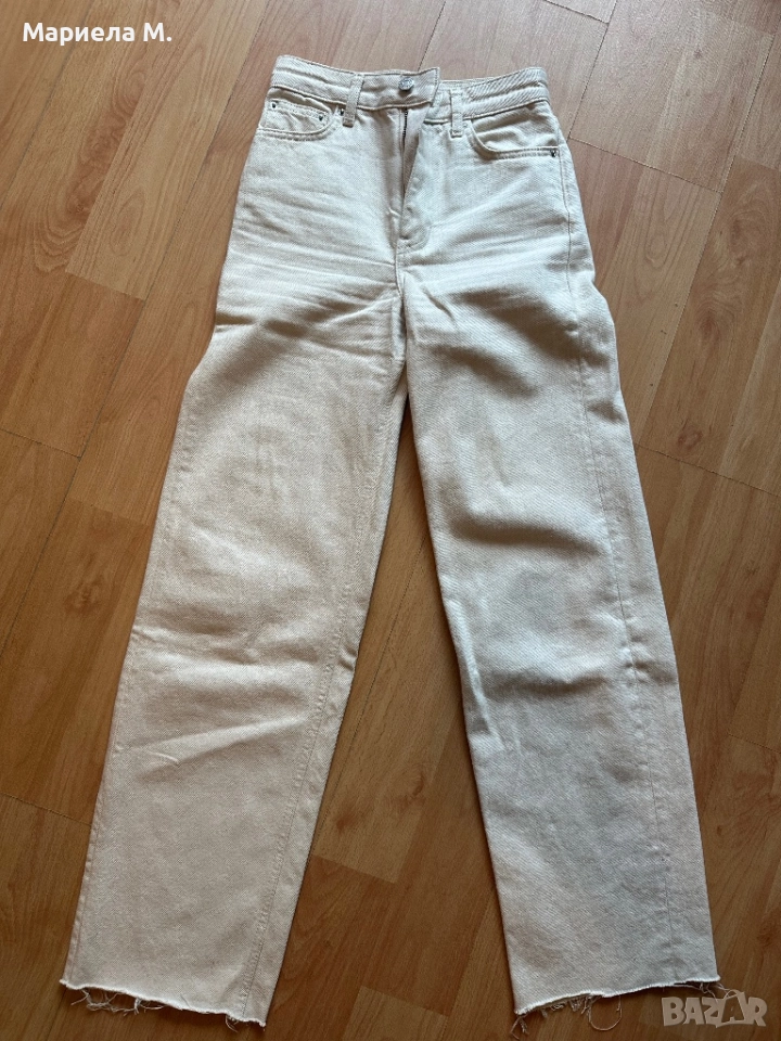 Zara дънки, 32, висока талия, нови, снимка 1