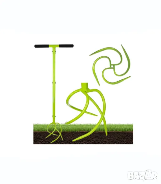 Ръчен култиватор за почва и плевели/ Ръчен аератор за почва/ Разрохвач, снимка 1