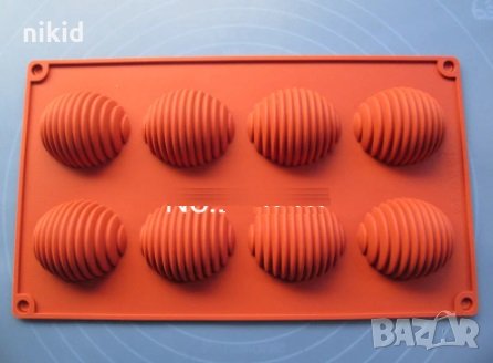 3D 8 големи релефни яйца яйце пчелна каца силиконов молд форма фондан шоколад тесто гипс, снимка 1