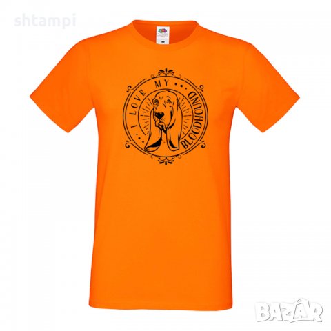 Мъжка тениска I Love My Bloodhound 2 Dog,Куче, животно,подарък,изненада, снимка 7 - Тениски - 36932877