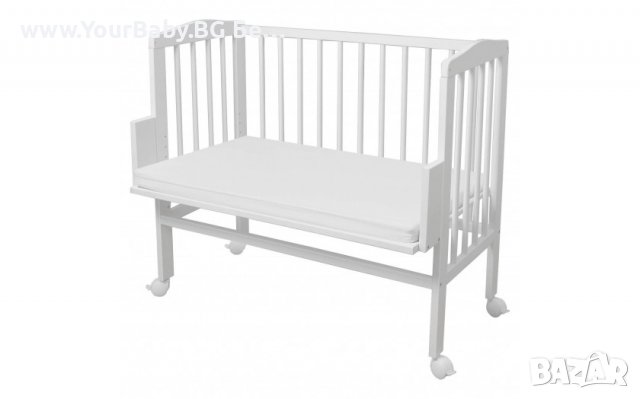 Детско Странично Легло 2в1 тип Next to Me с Матрак и P 8 Аксес  -  Бяла, снимка 9 - Кошарки - 36629119