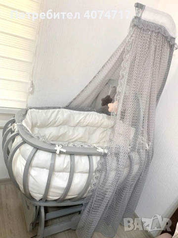 бебешко легло тип „люлка сепет“ Bebbe Modena., снимка 2 - Бебешки легла и матраци - 54349697