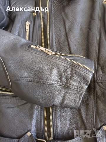 Мъжко кожено / мото яке, снимка 5 - Якета - 54315671