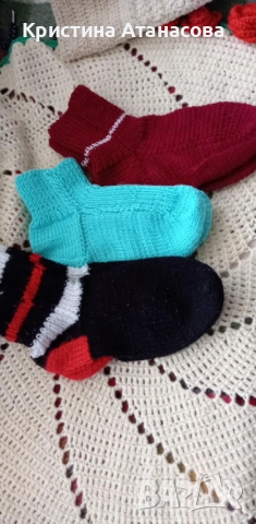 🧶 Ръчно плетени терлици – 6 лв/чифт, снимка 10 - Други - 52080279