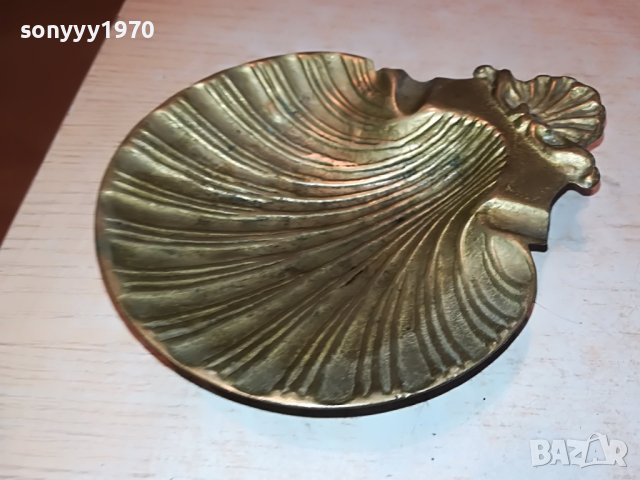 мида-пепелник мед/месинг от франция 0502231501, снимка 10 - Антикварни и старинни предмети - 39562620