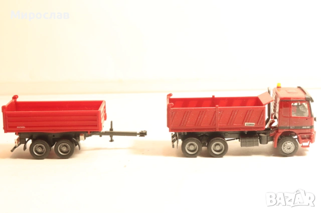 HERPA H0 1/87 MERCEDES ACTROS МОДЕЛ КАМИОН САМОСВАЛ, снимка 5 - Колекции - 53980522