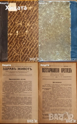 Бурел;Велики благодетели;Българите въ Моравско и Тимошко;Географско четиво;Здравъ Животъ,Вегетарианс, снимка 8 - Енциклопедии, справочници - 34246612