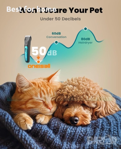  oneisall 4 в 1 комплект за подстригване на кучета с LED светлина , снимка 6 - За кучета - 51835025