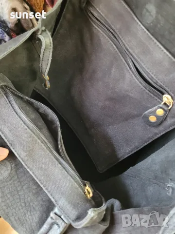 голяма черна торба, ЕСТЕСТВЕНА кожа Birger& Mikkelsen( 102£  в интернет), снимка 12 - Чанти - 48767949