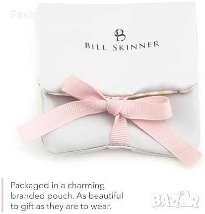 Ново Луксозно Златно Колие Bill Skinner с Мотив Молец Изискан Подарък за жена, снимка 6 - Колиета, медальони, синджири - 42871961