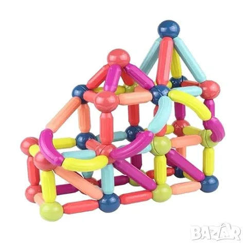 Магнитен конструктор Magnetic Sticks – 42 части, снимка 4 - Игри и пъзели - 55824626