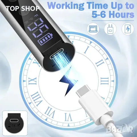 NAILGIRLS Безжична електрическа бормашина за нокти, 35000RPM преносима електрическа, снимка 4 - Гедорета - 48777204