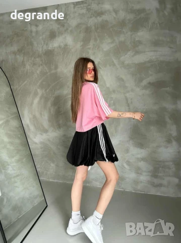 Дамски сет Adidas в розово и зелено, снимка 2 - Спортни екипи - 50814622