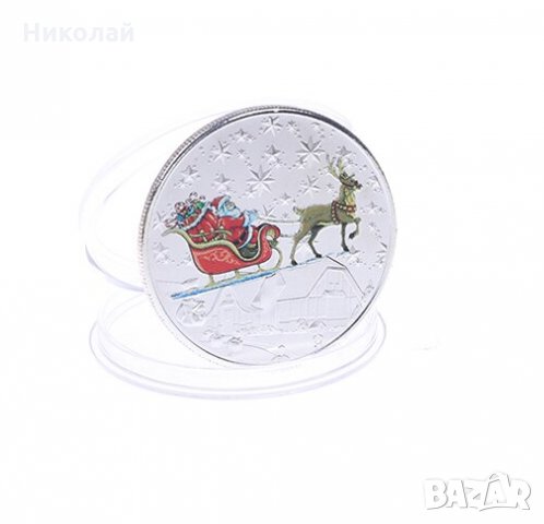 Коледна монета , дядо коледа , нова година, снимка 3 - Нумизматика и бонистика - 30613063