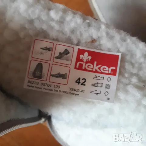Rieker 42 номер с топъл хастар , снимка 4 - Дамски боти - 47977239