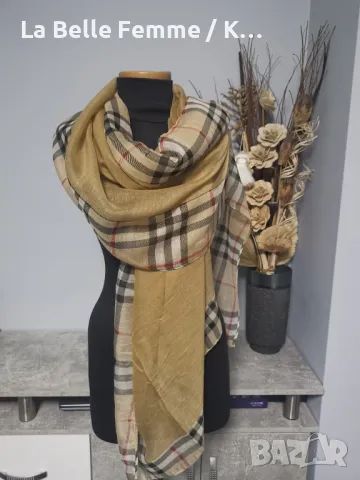 Дамски шалове от памук, снимка 13 - Шалове - 49492824