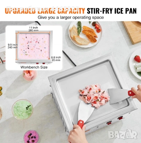 Машина за Тайландски сладолед, снимка 6 - Машини за сладолед - 54319500