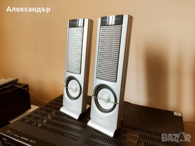 Съраунд тонколони Philips, 8 Ohms с лентови високочестотни, снимка 3 - Тонколони - 47270860