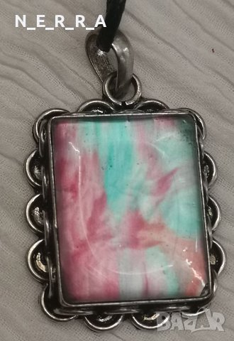 Медальон Мурано, снимка 4 - Колиета, медальони, синджири - 40010052