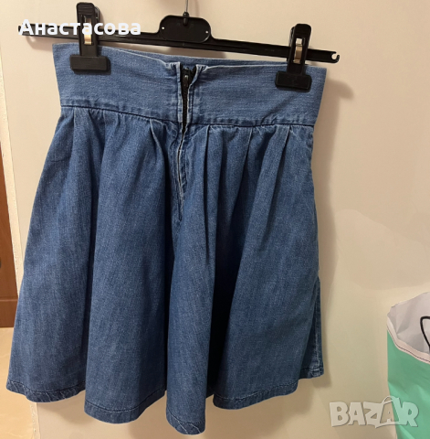 Дънкова пола с висока талия Forest Jeans, снимка 3 - Поли - 36438762