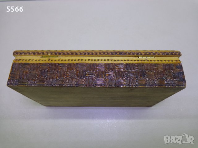 Стара дървена кутия за цигари – табакера, снимка 5 - Колекции - 31176757