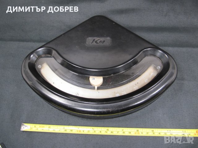 СТАР РЕТРО СОЦ СССР КОРАБЕН КЛИНОМЕТЪР КРЕНОМЕР БАКЕЛИТ, снимка 6 - Антикварни и старинни предмети - 35314914