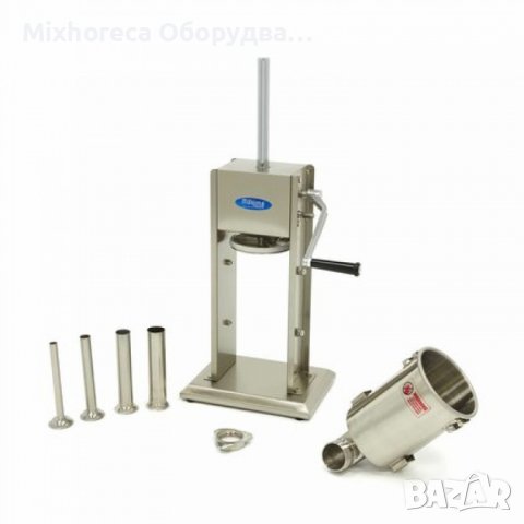 Ръчна пълначка за наденици 3Л - Вертикална - Stainless Steel - с включени 4 приставки, снимка 4 - Обзавеждане на кухня - 38371916