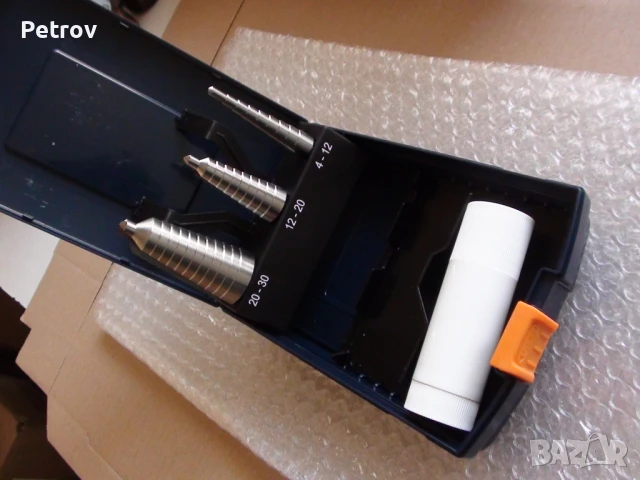 Garant - HSS-E , TialN - MADE IN GERMANY - ЧИСТО НОВ Profi-Set Стъпаловидни Конусни Свредла 4- 30 mm, снимка 9 - Бормашини - 49308336