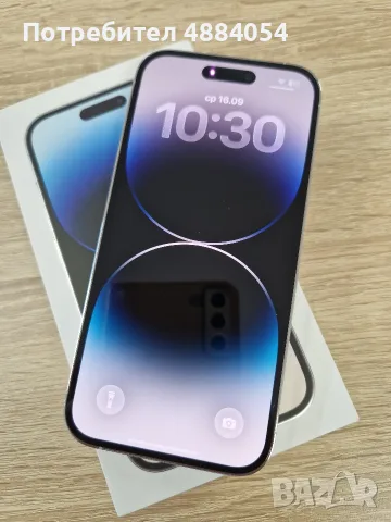 iPhone 14 pro Silver-100% battery health , снимка 3 - Apple iPhone - 56094808