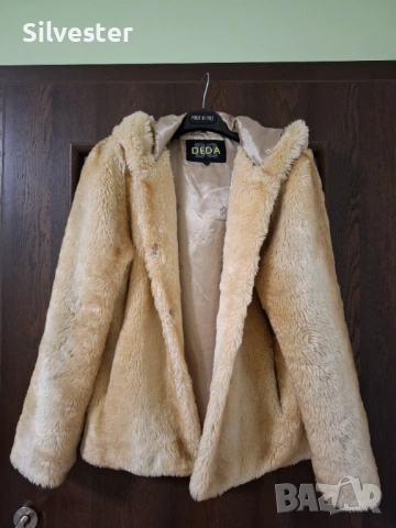 Дамски кожух от естествена кожа с качулка, размер М, снимка 9 - Палта, манта - 53032329