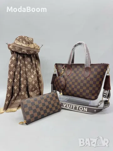 Louis Vuitton дамски комплекти Различни цветове , снимка 2 - Шалове - 48813423