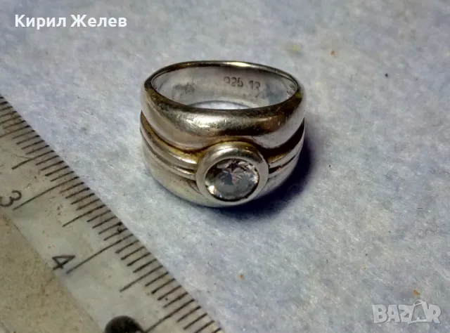РАЗКОШЕН СКЪПОЦЕНЕН СРЕБЪРЕН ПРЪСТЕН СРЕБРО 925 с ЮВЕЛИРНО ФАСЕТИРАН МОЙСАНИТ 48602, снимка 11 - Пръстени - 49917326