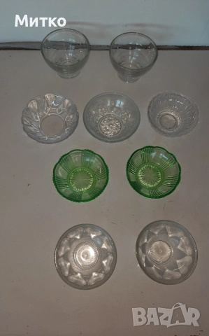Малки стъклени комплекти за сладко, снимка 13 - Други - 52860638