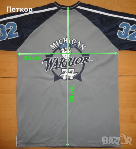 Мъжка блуза Michigan Warrior, размер - S/M, снимка 9 - Блузи - 56416642