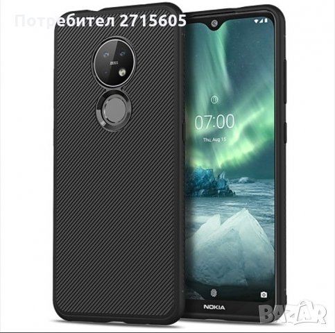 Nokia 6.2 Карбонов удароустойчив гръб , снимка 2 - Калъфи, кейсове - 29876179
